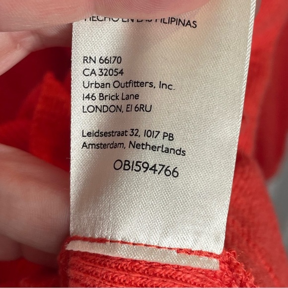 Pilcro Cozy Popover Ruffle Pullover Sweater in Coral Office Career Date Night M - Picture 14 of 14